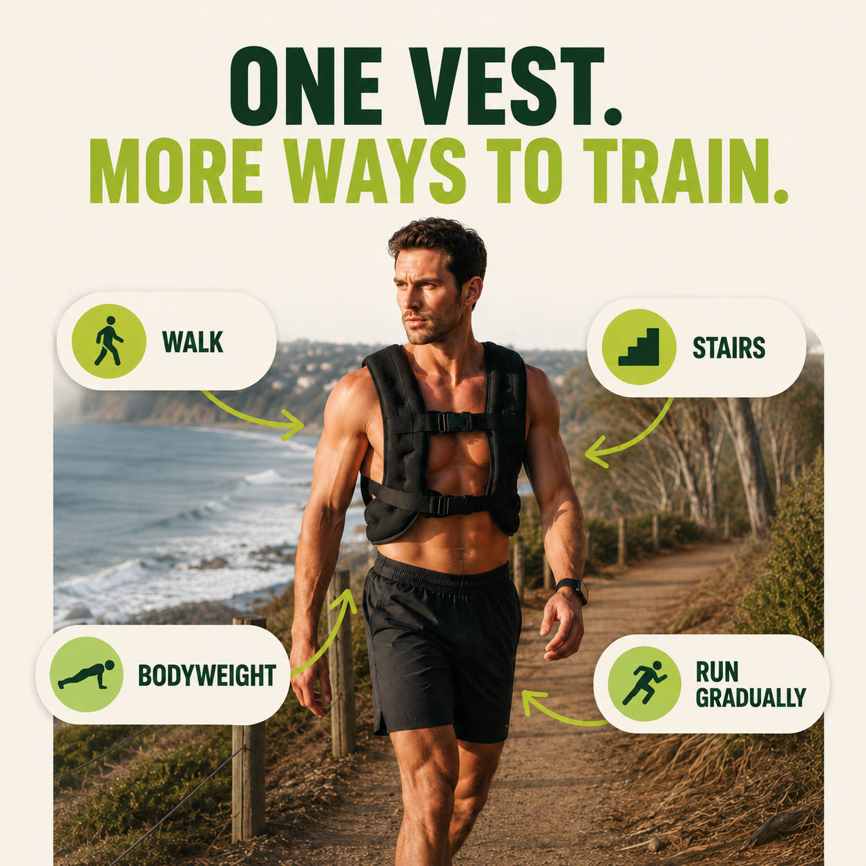 Ways to train with the Stravo weighted vest